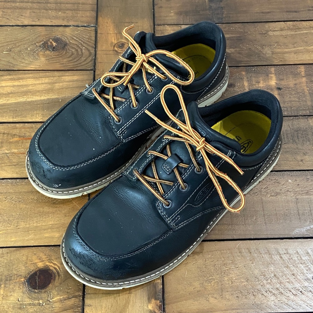 Keen Utility San Jose Oxford Mens 11.5 EE Black Leather Aluminum Toe 1026708EE